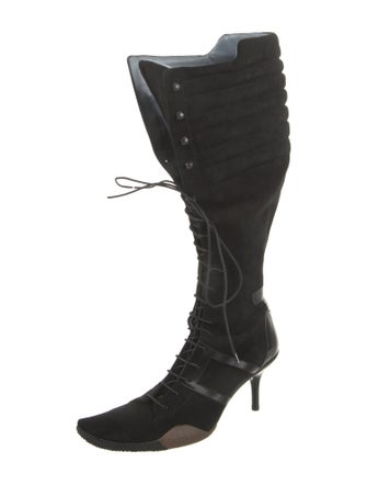 Bally Suede Lace-Up Boots