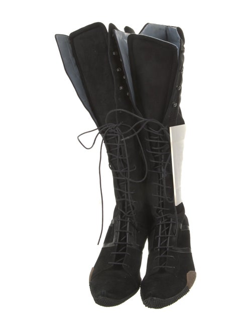 Bally Suede Lace-Up Boots