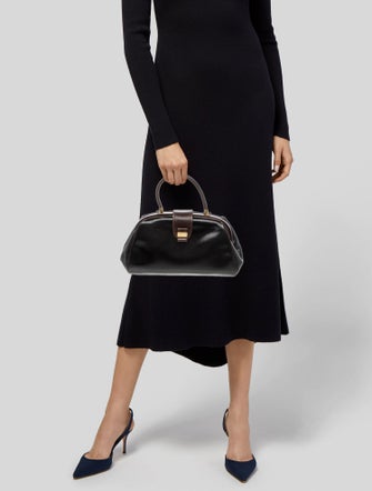 Bally Leather Top Handle Bag