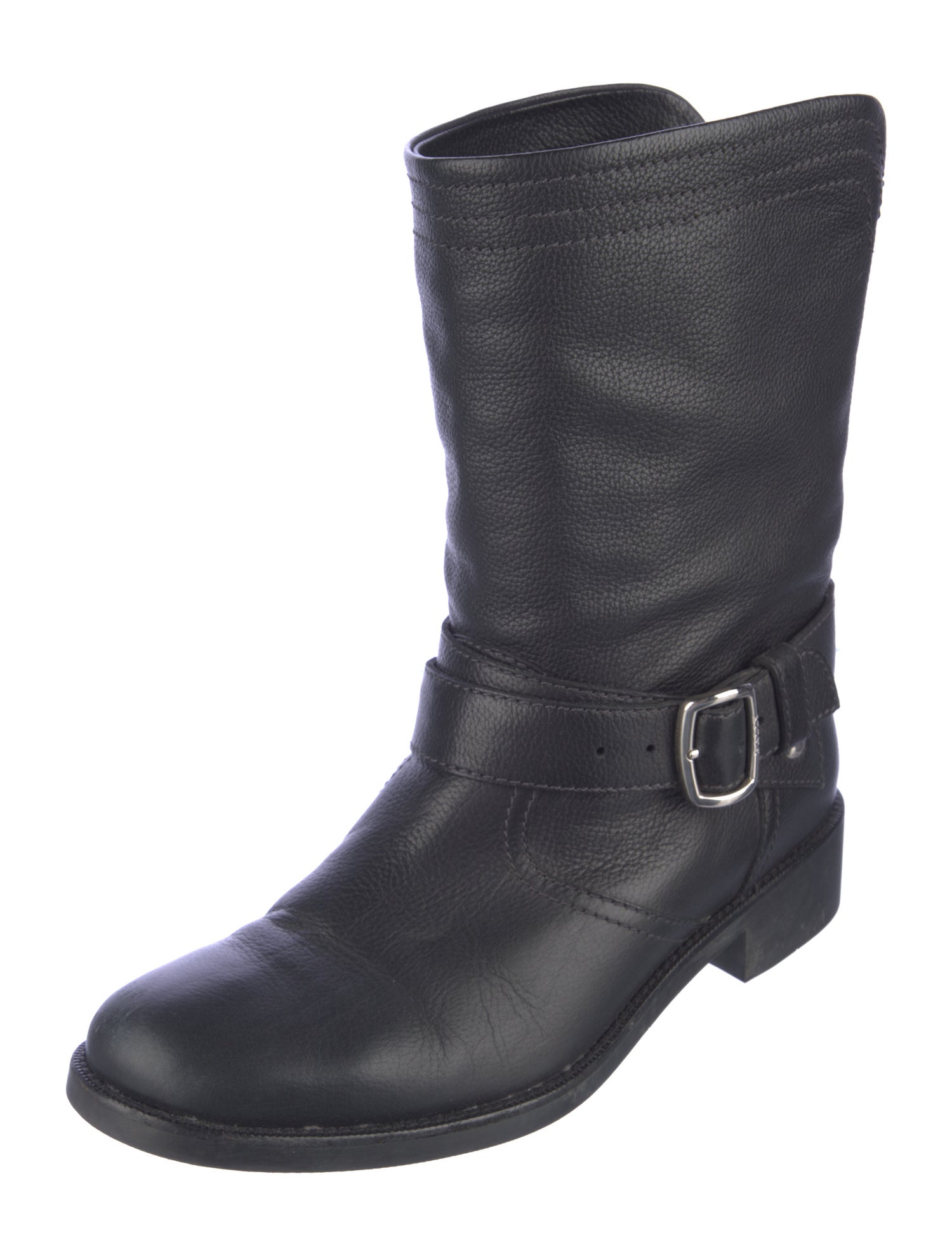 Bally Leather Moto Boots