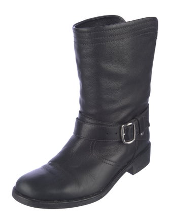 Bally Leather Moto Boots