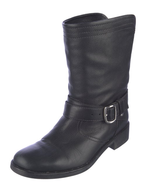 Bally Leather Moto Boots