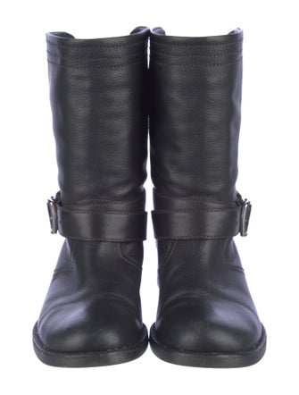Bally Leather Moto Boots