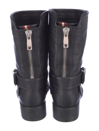 Bally Leather Moto Boots