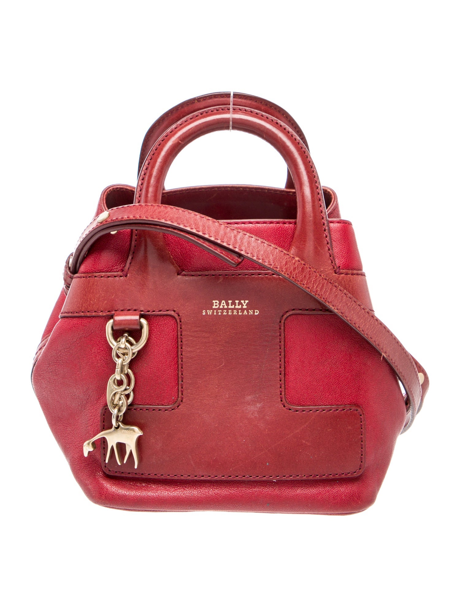 Bally Leather Top Handle Bag