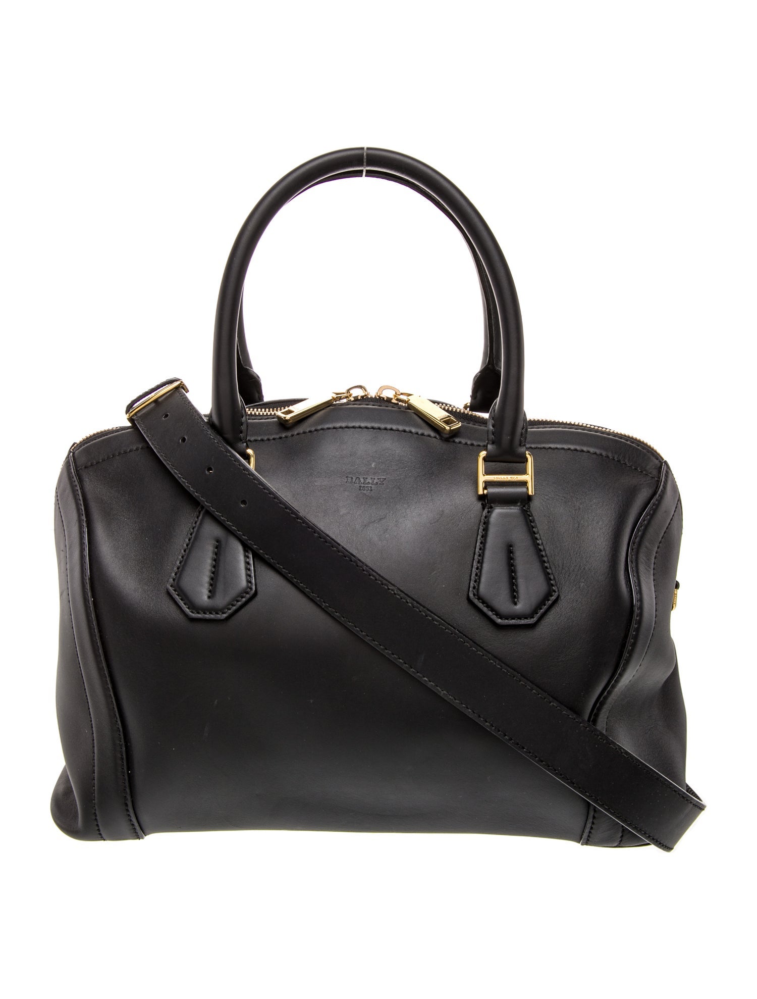 Bally Leather Top Handle Bag