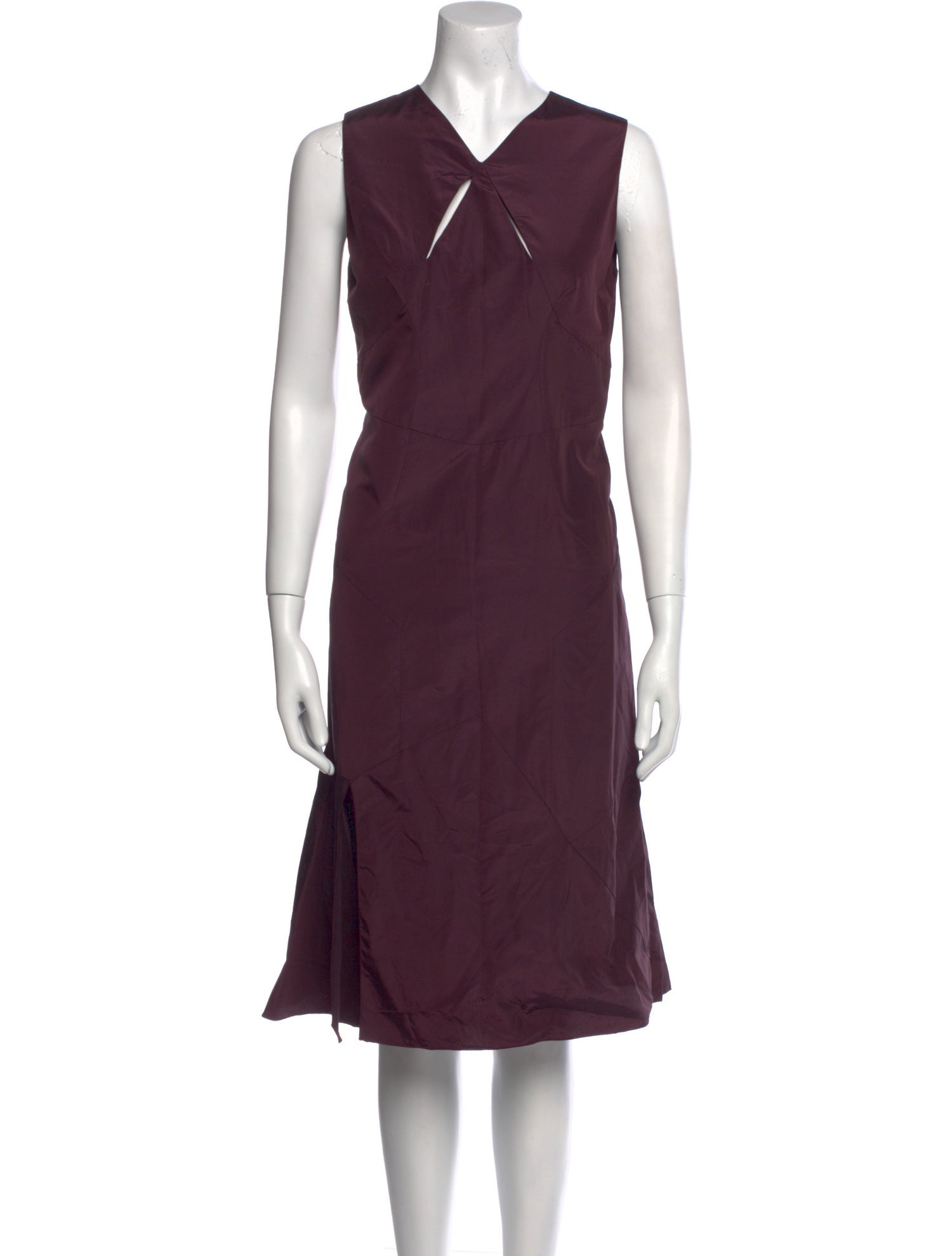 Bally V-Neck Midi Length Dress