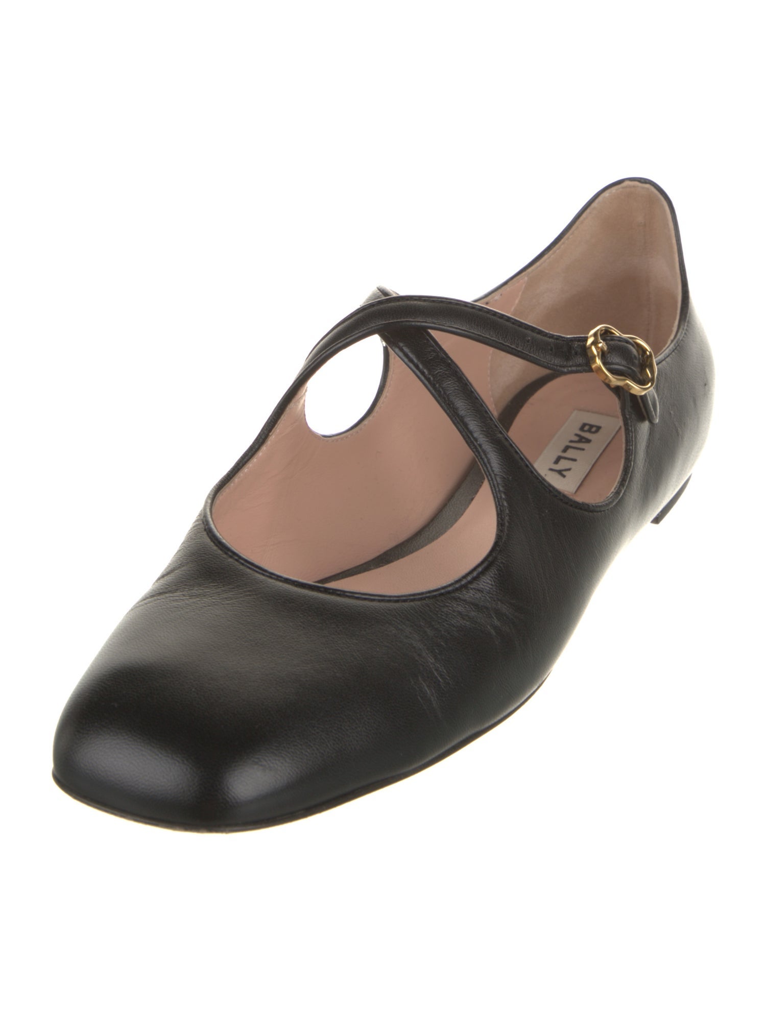 Bally Leather Mary Jane Flats
