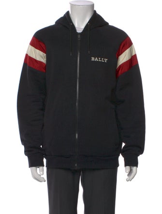 Bally Striped Crew Neck Hoodie