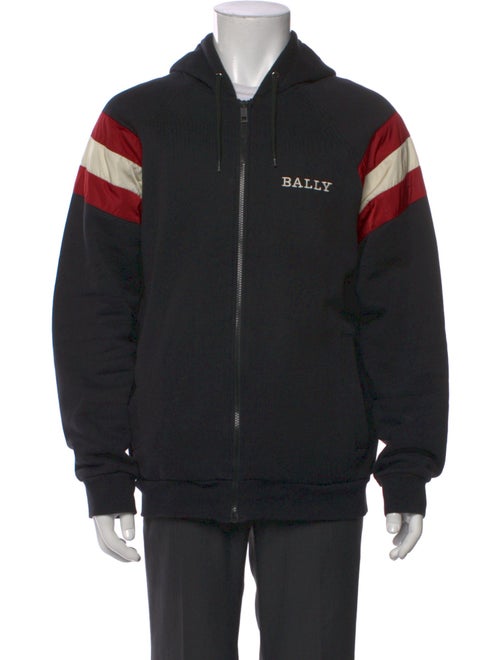 Bally Striped Crew Neck Hoodie