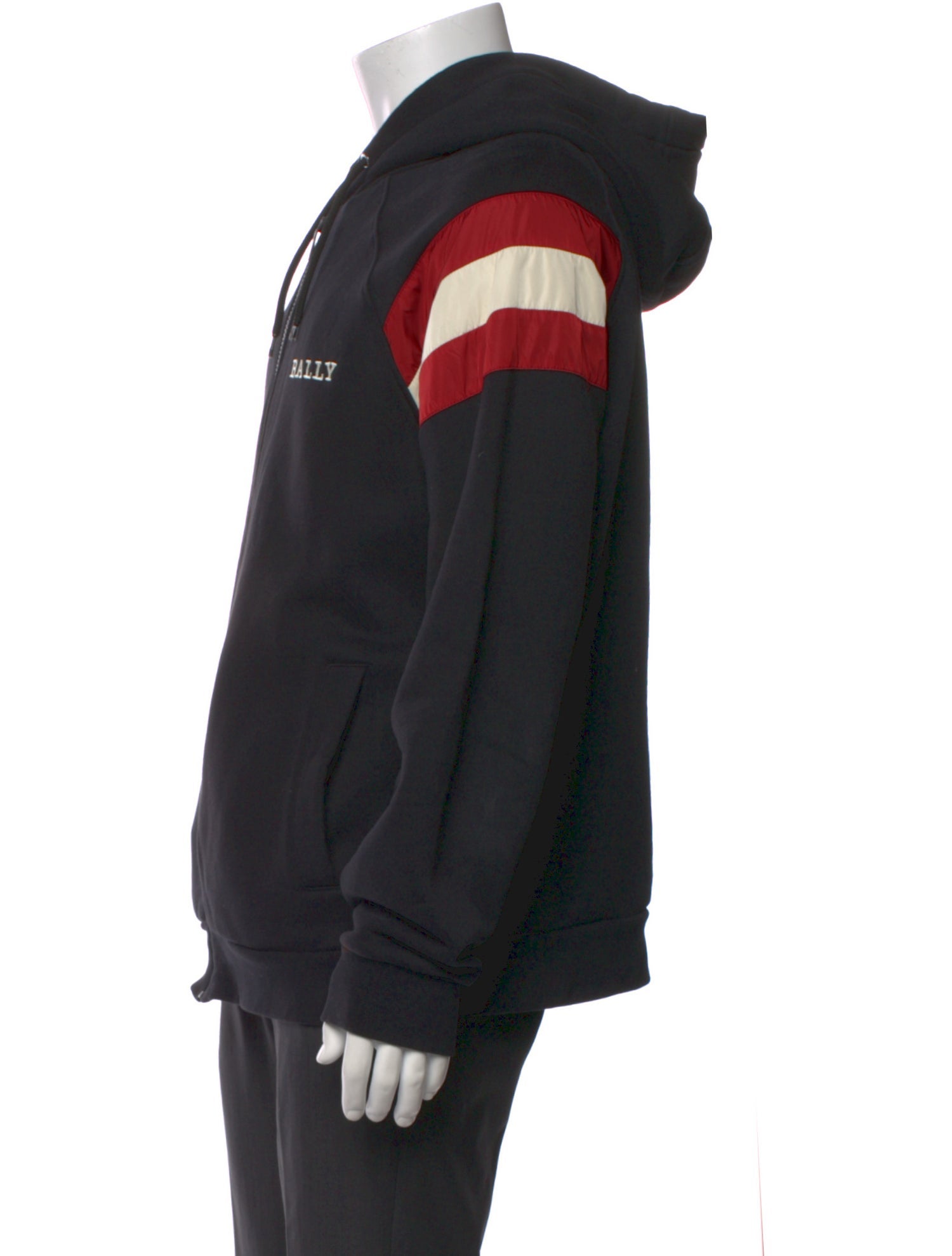 Bally Striped Crew Neck Hoodie