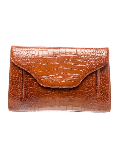 Bally Embossed Leather Clutch