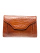 Bally Embossed Leather Clutch