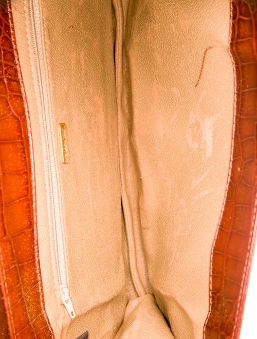 Bally Embossed Leather Clutch