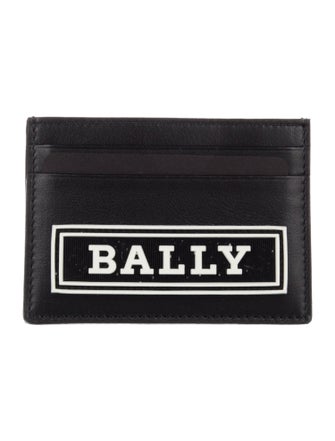 Bally Leather Graphic Print Card Holder