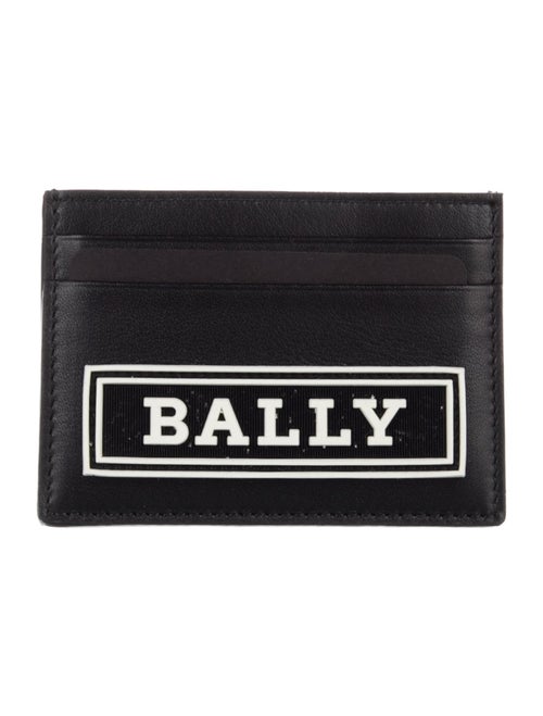 Bally Leather Graphic Print Card Holder
