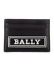 Bally Leather Graphic Print Card Holder