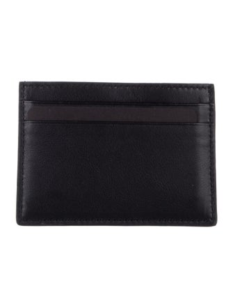 Bally Leather Graphic Print Card Holder