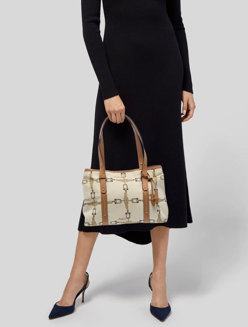 Bally Canvas Shoulder Bag