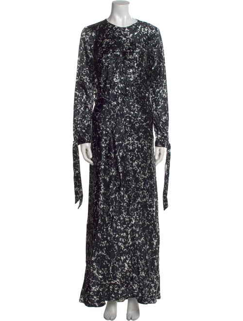 Bally Floral Print Long Dress