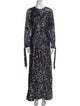 Bally Floral Print Long Dress