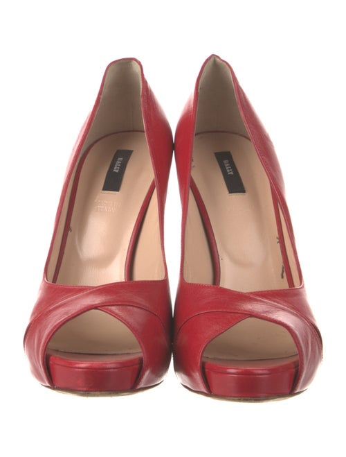 Bally Leather Bow Accents Pumps