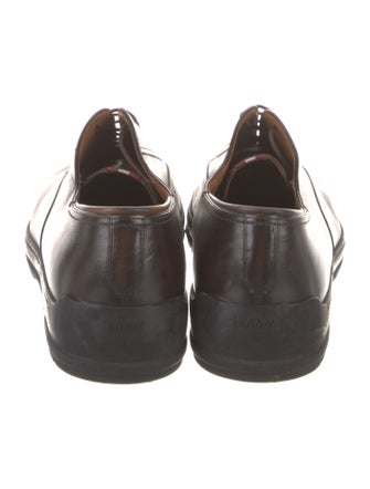 Bally Leather Eyelet Trim Oxfords