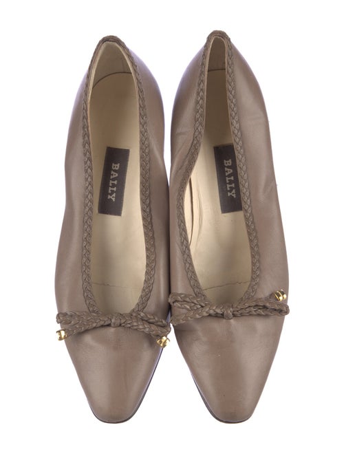 Bally Leather Bow Accents Pumps