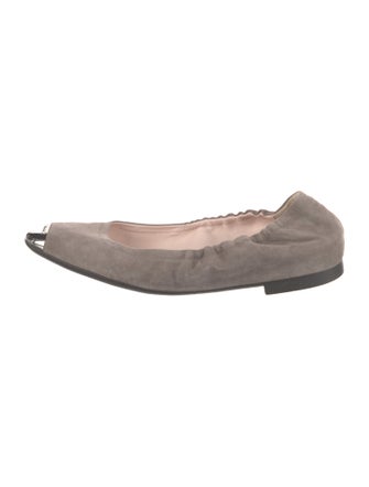 Bally Suede Ballet Flats