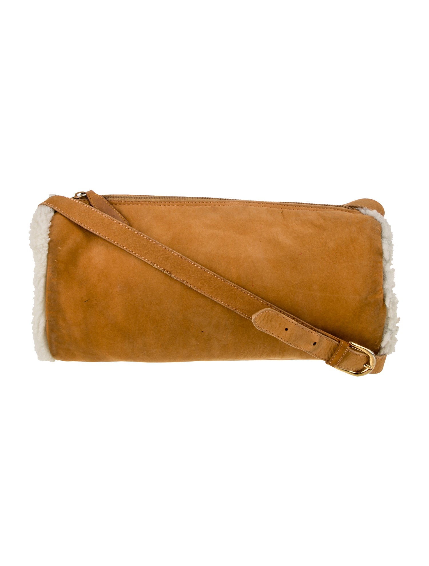 Bally Shearling Crossbody Bag Vintage