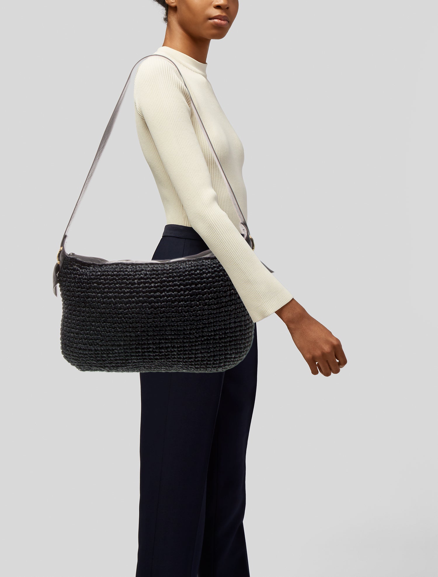 Bally Raffia Shoulder Bag