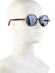 Bally Round Mirrored Sunglasses