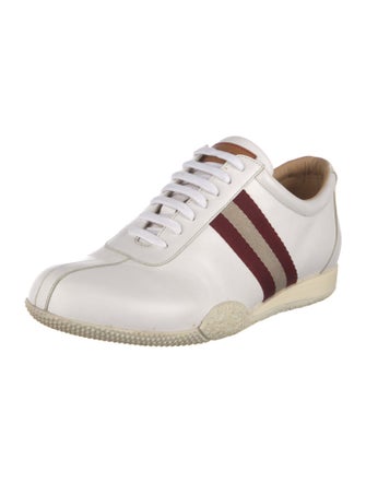 Bally Leather Grosgrain Trim Sneakers