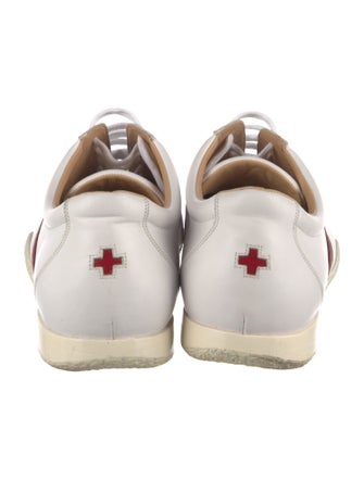 Bally Leather Grosgrain Trim Sneakers