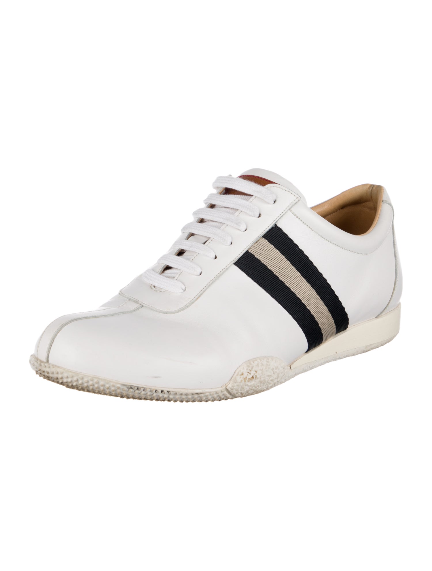 Bally Leather Printed Sneakers