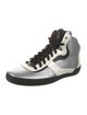 Bally Leather Colorblock Pattern Sneakers