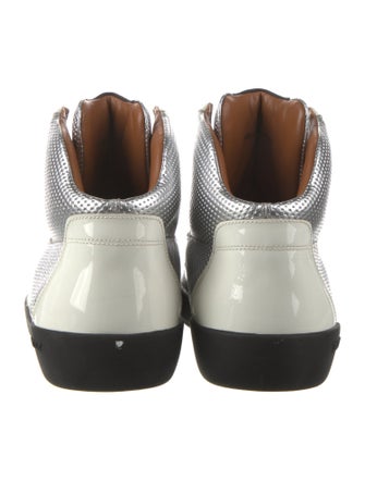 Bally Leather Colorblock Pattern Sneakers