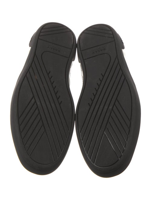 Bally Leather Colorblock Pattern Sneakers