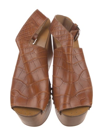 Bally Leather Slingback Sandals