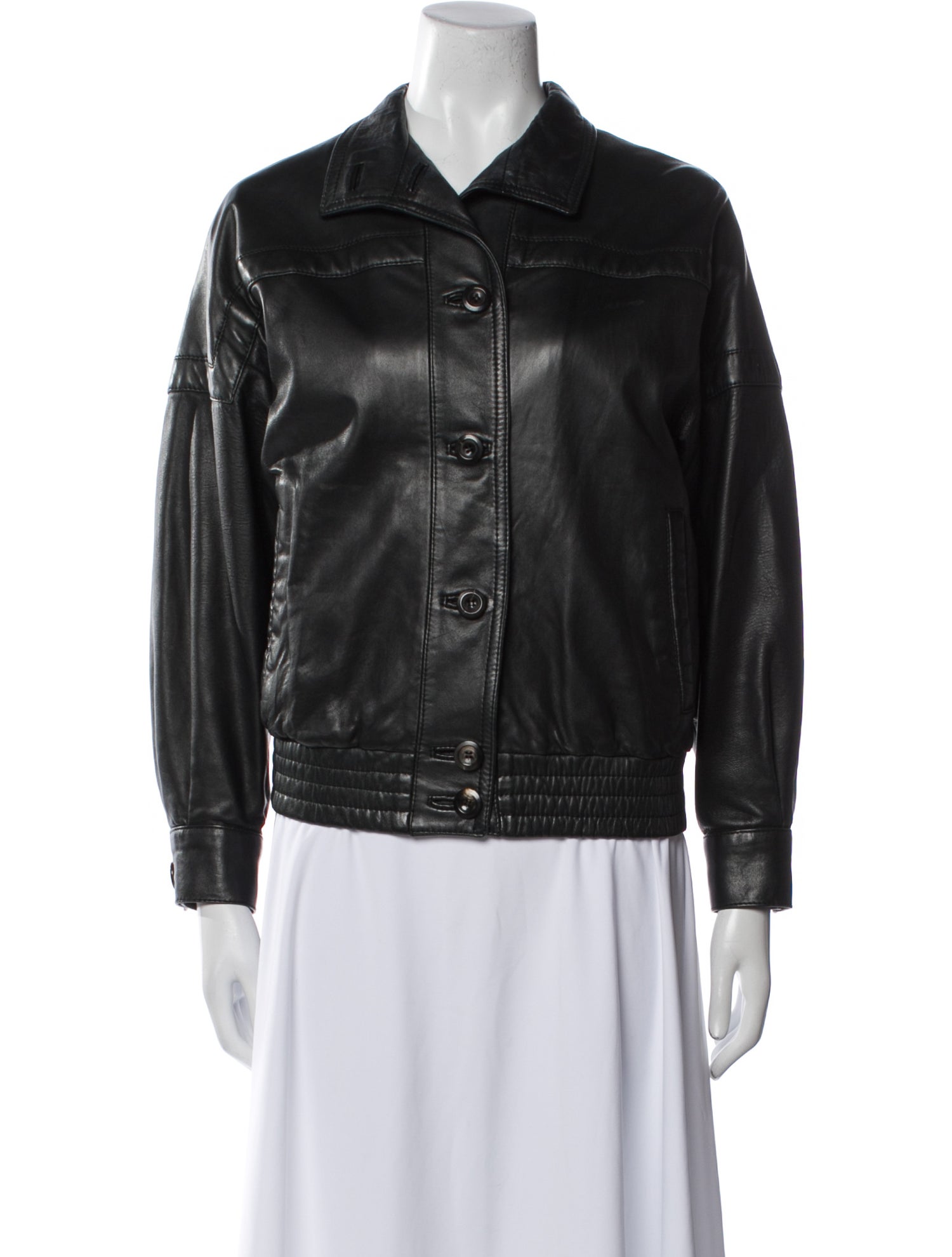 Bally Leather Bomber Jacket