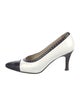Bally Leather Colorblock Pattern Pumps