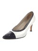 Bally Leather Colorblock Pattern Pumps