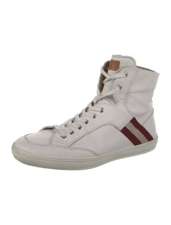 Bally Leather Printed Sneakers