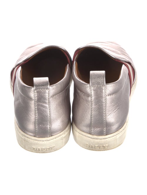 Bally Leather Striped Sneakers