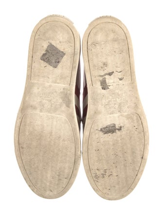 Bally Leather Striped Sneakers