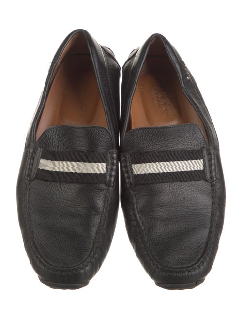 Bally Leather Colorblock Pattern Drivers