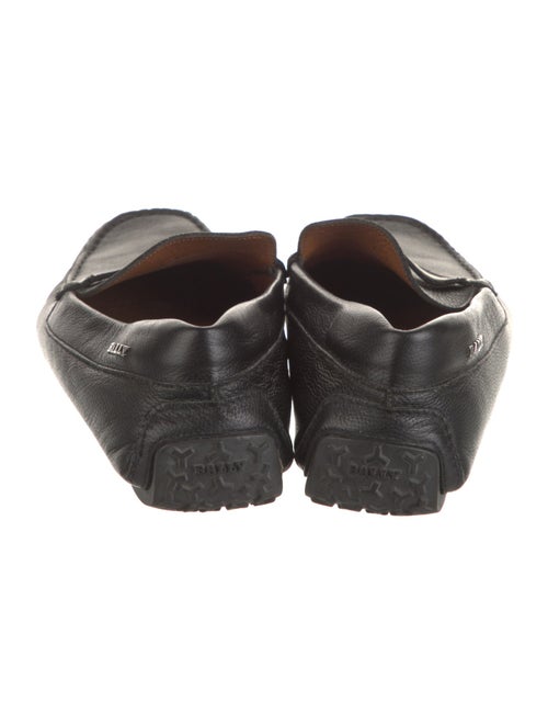 Bally Leather Colorblock Pattern Drivers