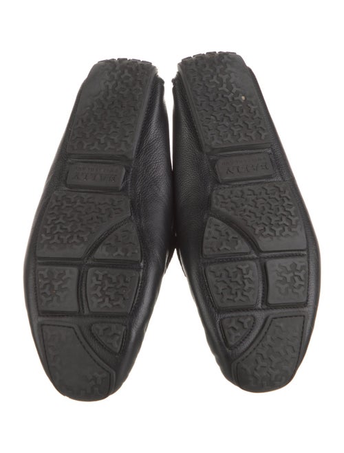 Bally Leather Colorblock Pattern Drivers