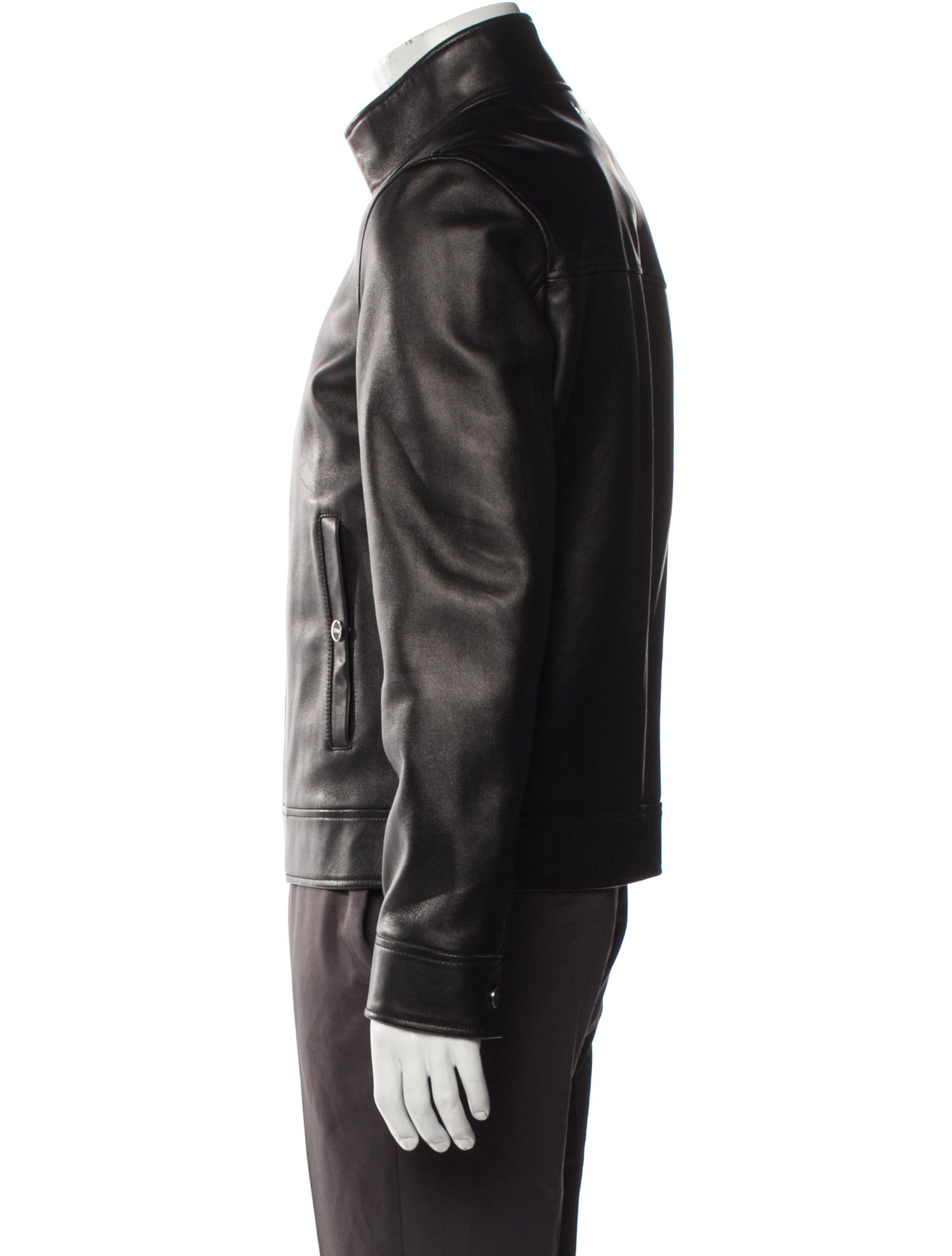 Bally Lamb Leather Moto Jacket