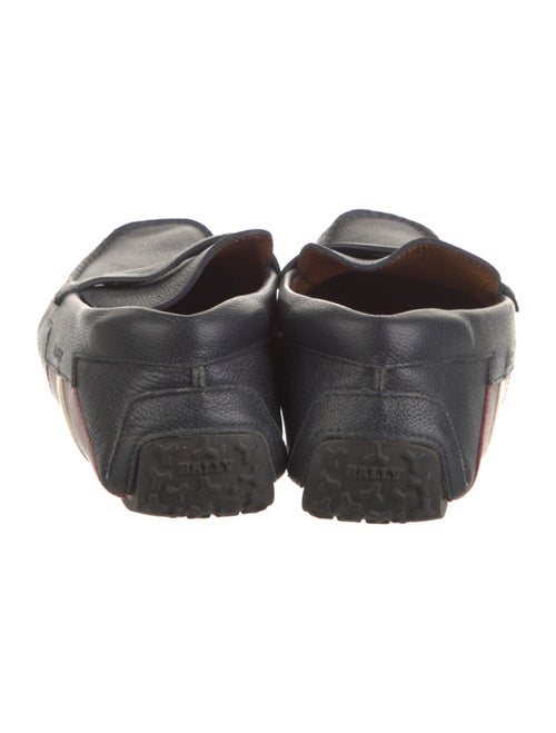 Bally Leather Colorblock Pattern Drivers